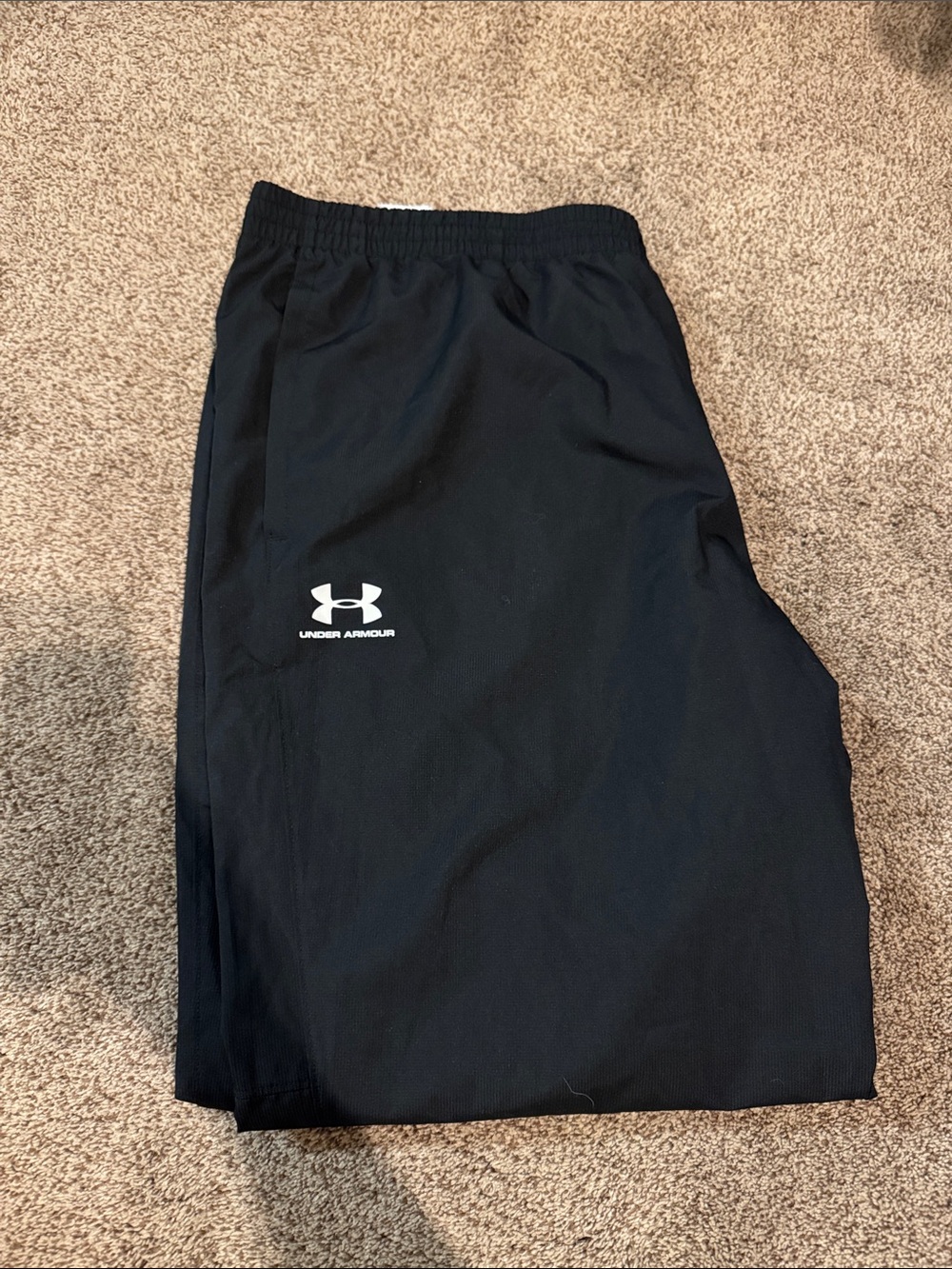 Under Armour Black Men's Athletic sweats with White Logo
